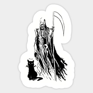 Death - The Cat Sticker